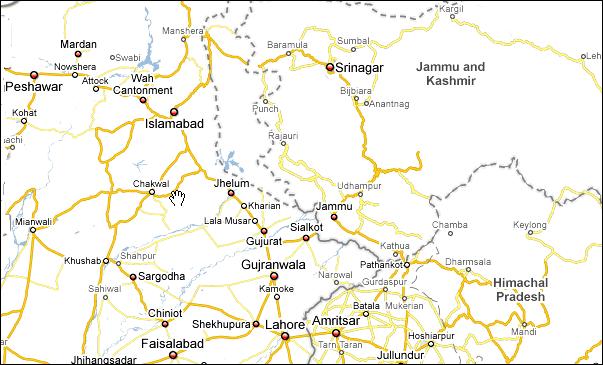 Peshavar - Srinagar - Leh